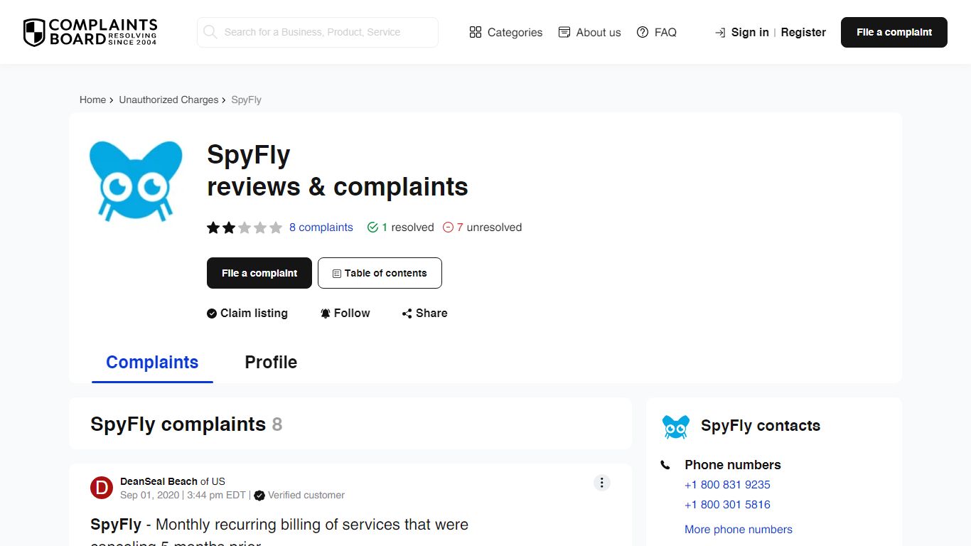 SpyFly: Reviews, Complaints, Customer Claims